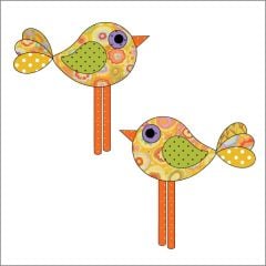 Chick-a-Dee - Yellow - Applique