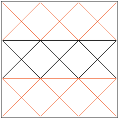 Domestic Stitches - X Grid - Pantograph
