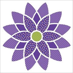 Mandala - Purple - Applique