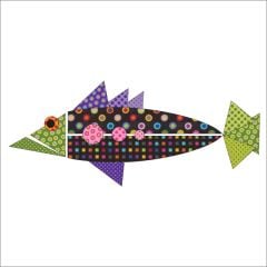 Origami Fish - Green - Applique