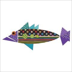 Origami Fish - Purple - Applique