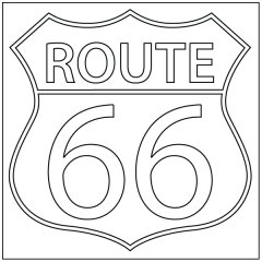 Route 66 - Motif 