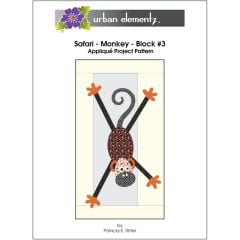 Safari - Monkey - Block #3 - Applique Project Pattern