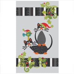 Santa Claws with Garland - Applique Quilt