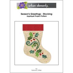 Season's Greetings - Stocking - Applique Add On Pattern