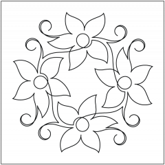 Spider Lily - Block - Stencil