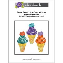 Sweet Treats - Ice Cream Cones - Applique Add-On Pattern 