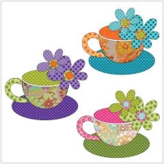 Tea Party - Tea Cups - Applique Set