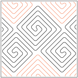 Meander Writing Modern Meander - Pantograph