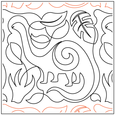Bronatsaurus Chart Pattern Brontosaurus - Pantograph