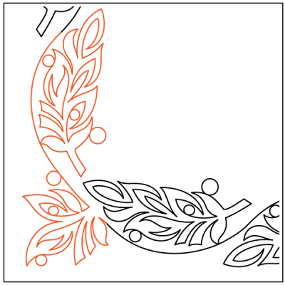 Deco Bird Feather Duet - Corner