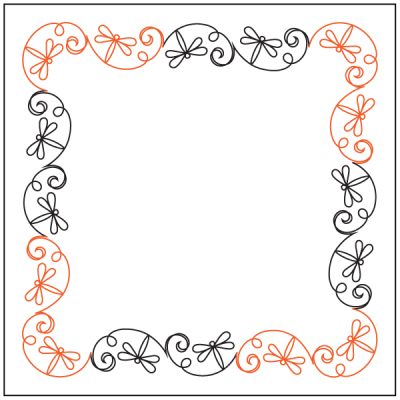 Dragonfly Daze - Border - Corner