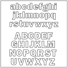 Alphabet - Upper and Lower Case - Set