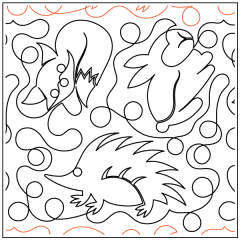 Baby Woodland Critters - Pantograph