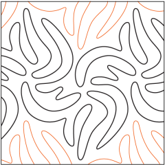 Banana Swirls - Pantograph