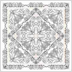 Baroque Floral - Wholecloth Set