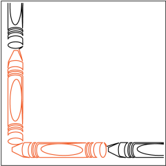 Big Box O Crayons - Sashing - Corner