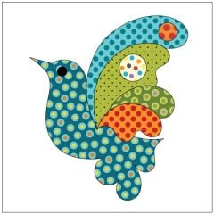 Bird - Retro Dotz - Applique
