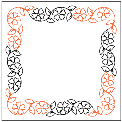 Blossoms N Leaves - Border - Panto/Corner Set Layout