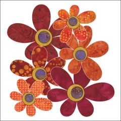 Bohemian Chic - Daisies - Fuchsia - Applique