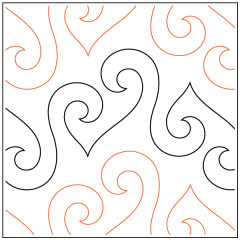 Bouncy Curls - Pantograph