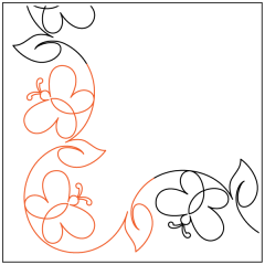 Butterfly Whimsy - Border - Corner