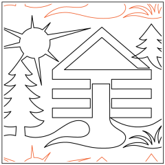 Cabin in the Woods - Border - Pantograph