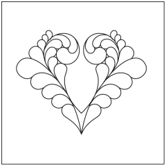 Carol's Feathers - Heart - Motif