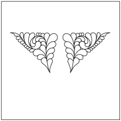 Carol's Feathers - Triangle Block #1