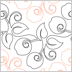 Cherry Swirls - Pantograph