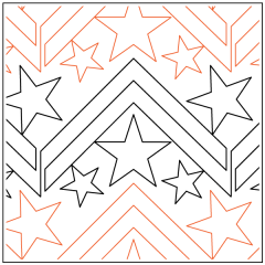 Chevron Star Stripes - Pantograph