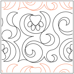 Christy's Rhapsody Paw Prints - Pantograph