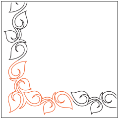 Crimson Rose - Sashing - Corner