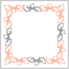 Crimson Rose - Sashing - Panto/Corner - Layout