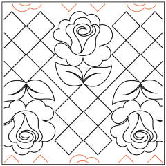 Crosshatch Roses - Pantograph