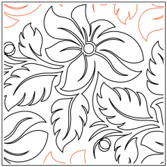 Curling Poinsettia - Pantograph