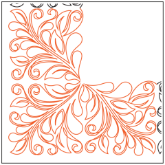 Dahlia Feathers #1 - Corner