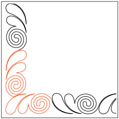 Darlene's Feather & Swirl #2 - Corner