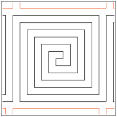 Darlene's Greek Key - Pantograph