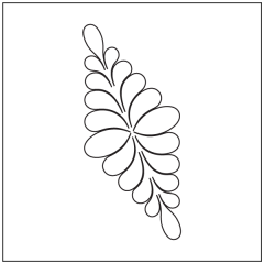 Deb's Small Feather - Diamond Block