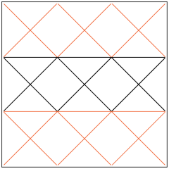 Domestic Stitches - X Grid - Pantograph