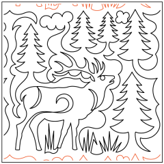 Elk and Pines - Pantograph