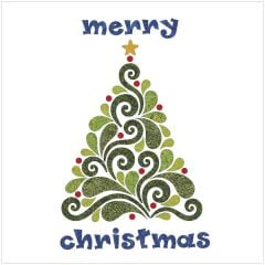 Evergreen - Panel - Batik - Applique