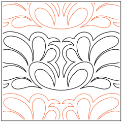 Feather Flower - Petite - Pantograph