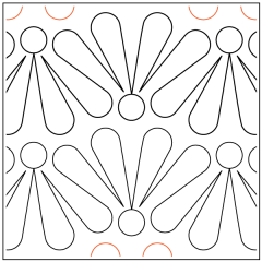 Flippity Feather Fans #4 - Pantograph