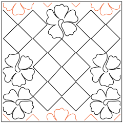 Floral Crosshatch - Pantograph