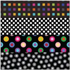 Fat Quarter Bundle - Dots - Black
