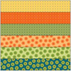 Fat Quarter Bundle - Dots - Citrus