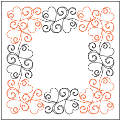 Heart Curls - Border - Panto/Corner Layout