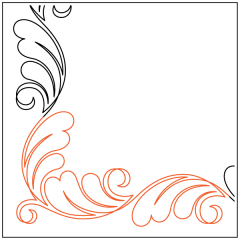 Heart Fern #2 - Border - Corner